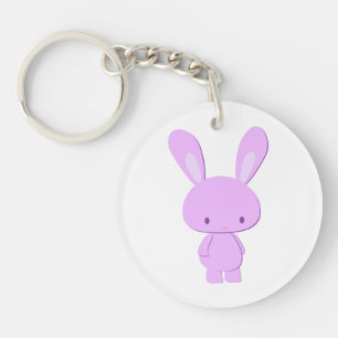 Mignon Kawaii Pastel Violet Lapin Minimaliste