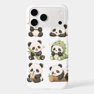 Mignon motif d'ours panda Kawaii pour iPhone 17 Pr