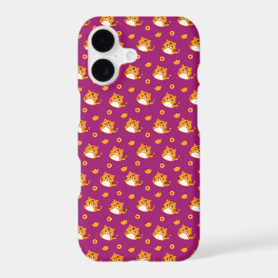 Mignon motif sans couture de chat de dessin animé 