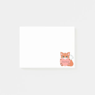 Mignon petit renard Post-it Notes