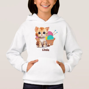 mignon petits amoureux de fil de chat ajouter nom