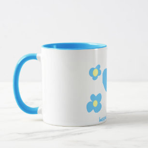 mignon retour à la tasse de l'école