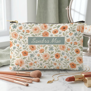 Mignon Sac à Maquillage Floral Chic Décontracté à 
