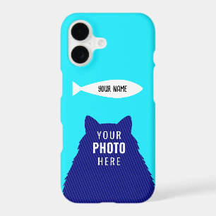 Mignon silhouette de photo de chat personnalisée &