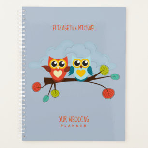 Mignonette OWLS Mariage à thème Bleu orange