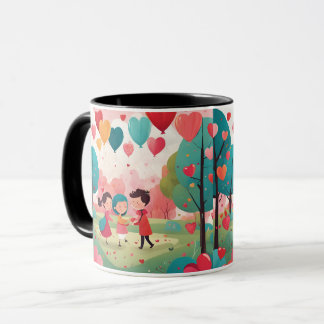 mignonette valentines jour café tasse