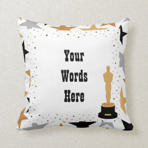 Mignonne ajout de texte Décor de cinéma coussin