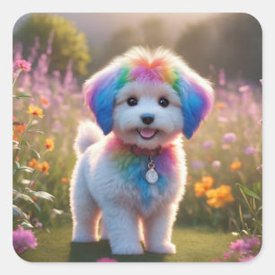 Mignonne autocollant à chien.