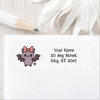 Mignonne batte à halloween avec arc rose