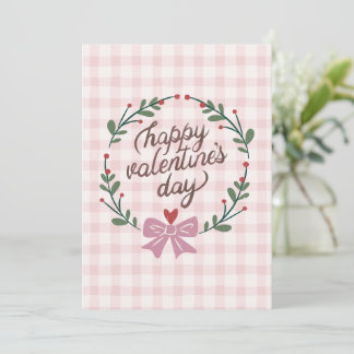mignonne carte de valentine rose joyeux