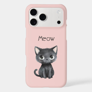 Mignonne Chat Noir Rose Miaou