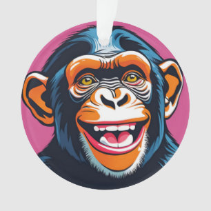 Mignonne Chimpanzée rit