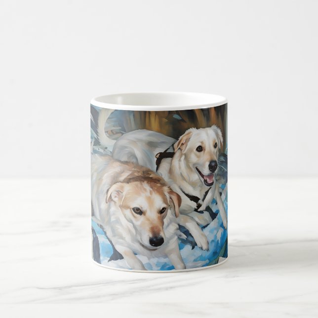 Mignonne chiot amis Mug (Centre)