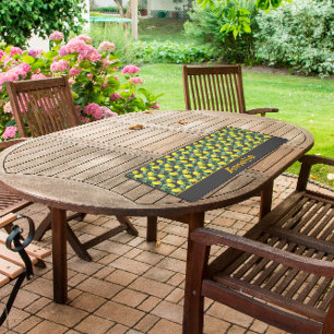 Mignonne citron vert jaune motif nom gris