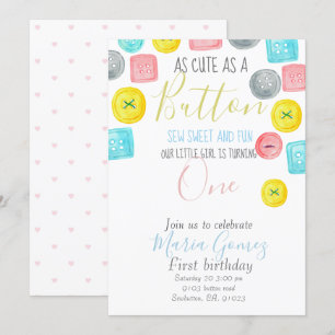 Mignonne comme une invitation à la fête pour enfan