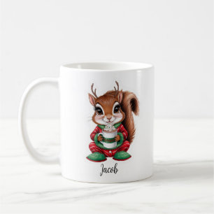 Mignonne écureuil de Noël Mug de Noël