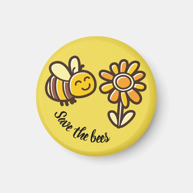 Mignonne enregistrer le cadeau aimant des abeilles (Devant)