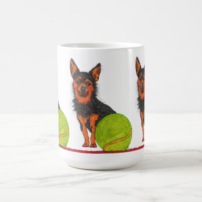 Mignonne et colorée Chorkie Chien Mug (Centre)