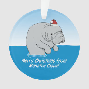 Mignonne et drôle Manatee Claus