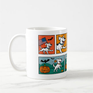 Mignonne et drôle Mug d'Halloween avec chien