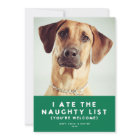 Mignonne Funny Naughty List Animal Carte photo