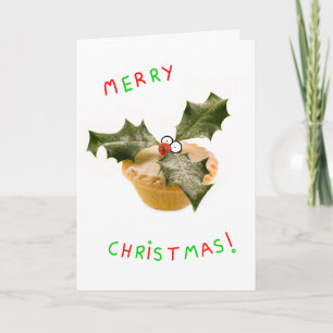 mignonne hachée tarte & caractère saint carte de n