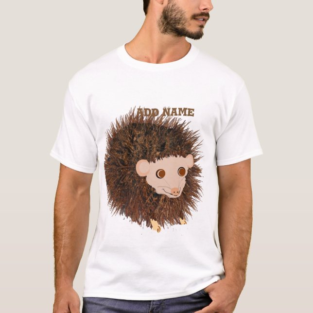 Mignonne hérisson t-shirt personnalisable (Devant)
