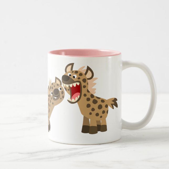 Mignonne Hyenas Mug Caricature À Tee Gros (Droit)