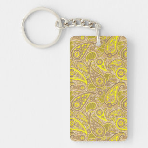 Mignonne jaune paisley motif Coque-Mate iPhone