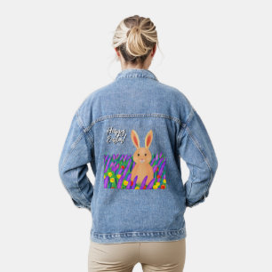 Mignonne lapin de Pâques dans les fleurs