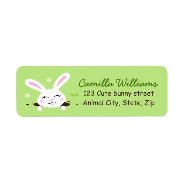 Mignonne lapin lapin regardant dehors adresse de r (Devant)