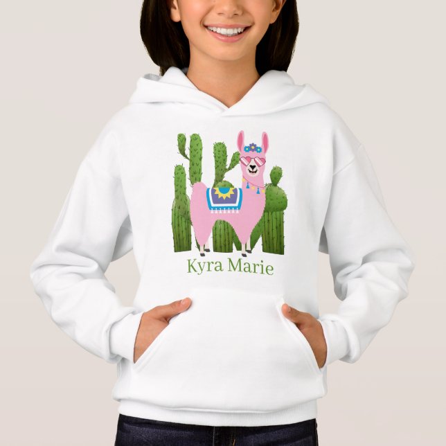mignonne llama ajouter nom filles (Devant)