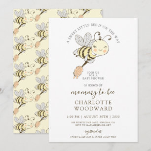 Mignonne Maman À Être Baby shower Invitation