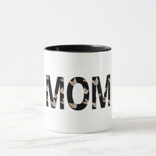 mignonne maman chat tasse de café