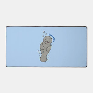 Mignonne manatée bébé avec bulles illustration
