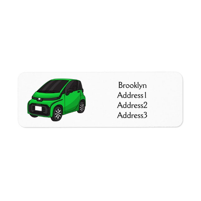 Mignonne micro-voiture verte (Devant)