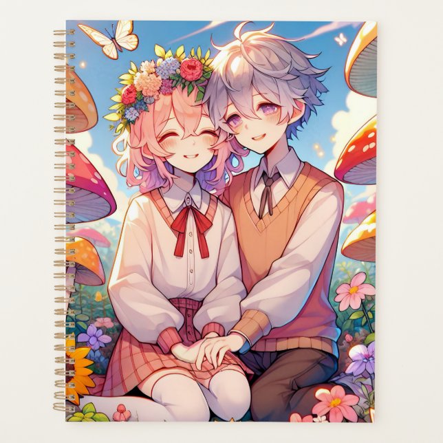 Mignonne mignon Anime Couple Whimsical Romantic (Devant)