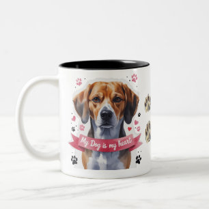 Mignonne Mug à deux tons Amoureux de les chiens