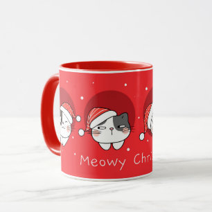 Mignonne Mug de chats de Noël