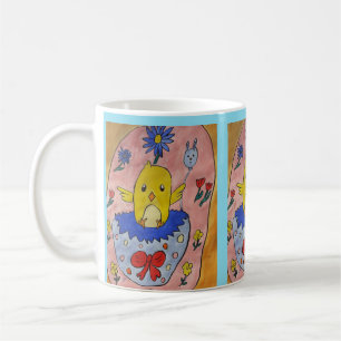 Mignonne Mug de poussins de Pâques