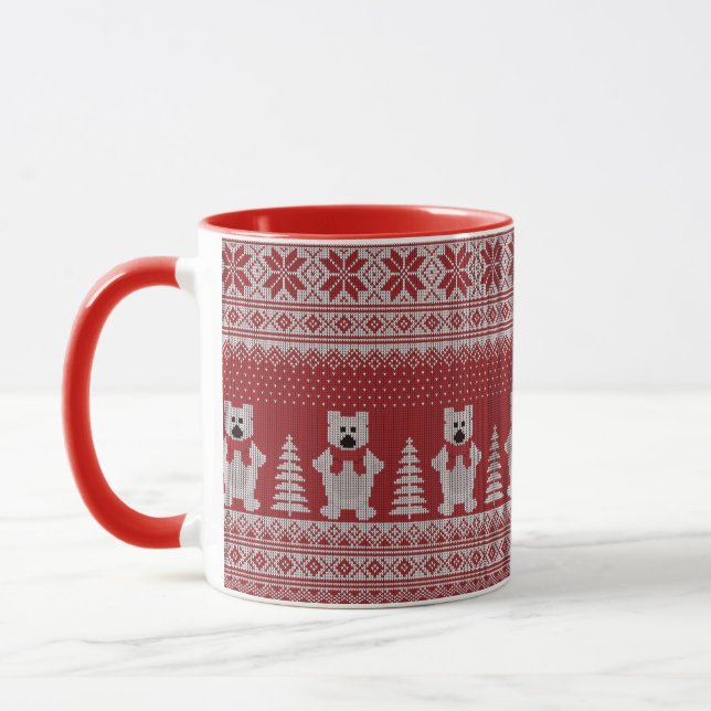 Mignonne Mug de vache de Noël (Gauche)