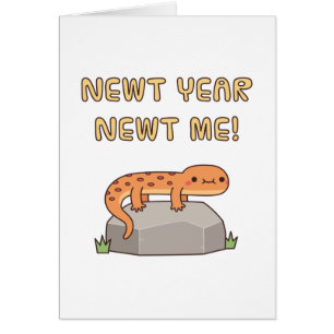 Mignonne Newt Year Newt Me Doodle, New Year Saying