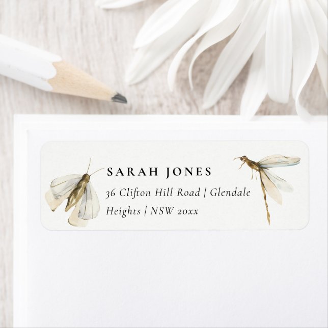 Mignonne Notre Petit Bogue Bleue Dragonfly Adresse (En situation)