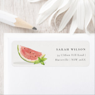 Mignonne Notre Petite Aquarelle Melon Adresse Roug