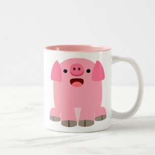 Mignonne Oinking Cartoon Cochon Mug