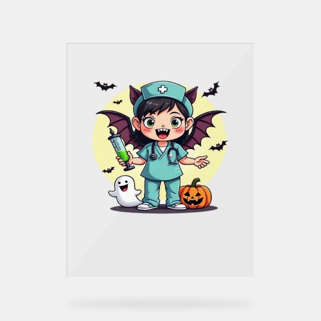 Mignonne petite infirmière sorcière Halloween Prem (Recto)