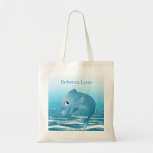 mignonne plage dauphin amoureux ajouter nom Sac fo