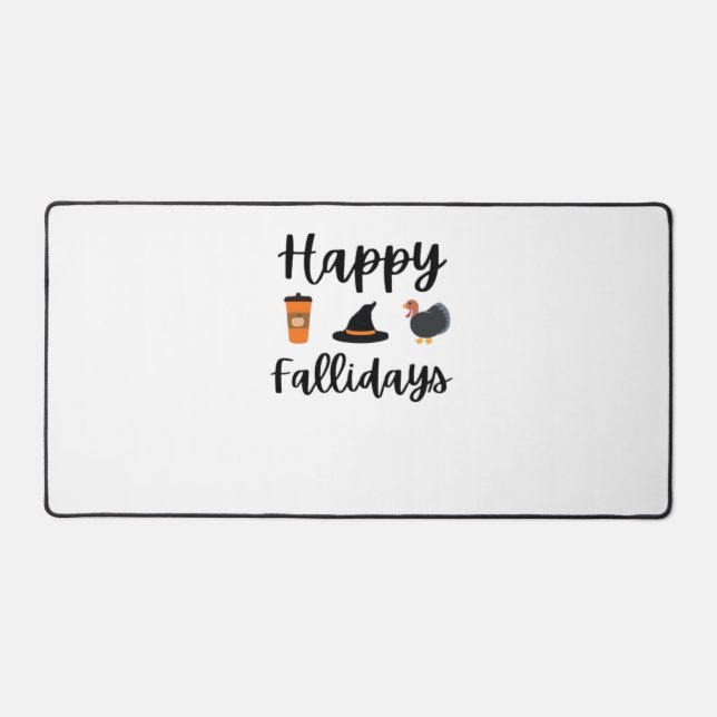 Mignonne saison d'automne Joyeux Fallidays Thanksg (Recto)