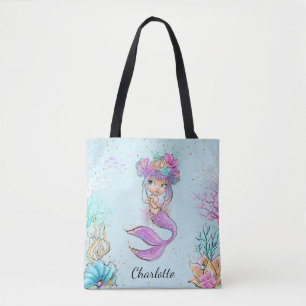 Mignonne sirène sous le Sac fourre-tout marin