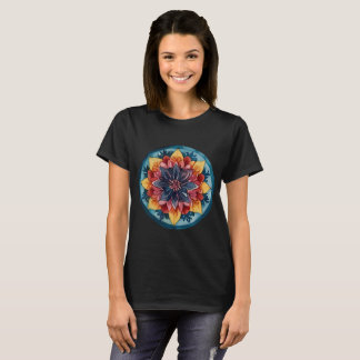 Mignonne T-shirt Mandala Design coloré